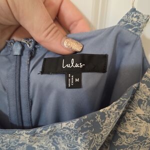Lulus Blue and White Floral Dress